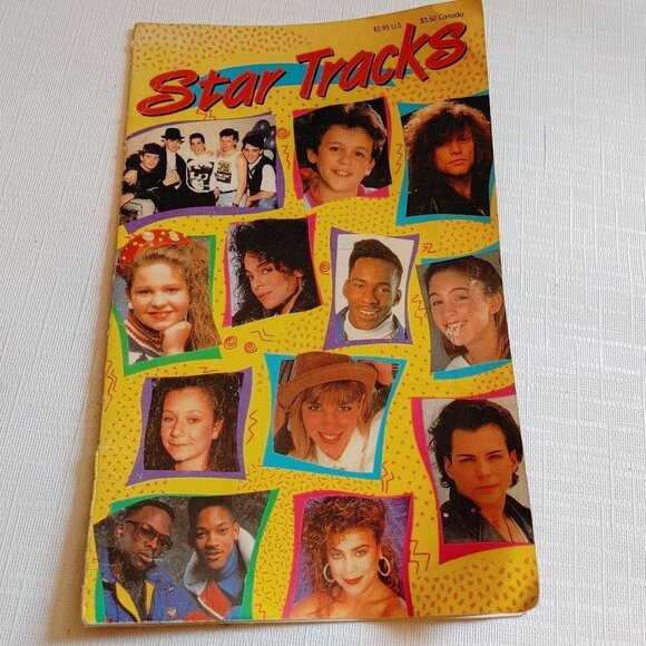 1990 Star Tracks Book featuring celebrities - Picture 1 of 3